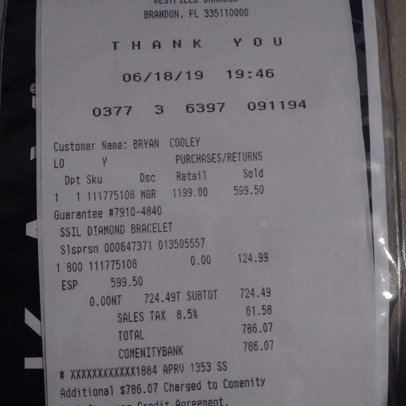 Tennis bracelet - Picture 2 of 2